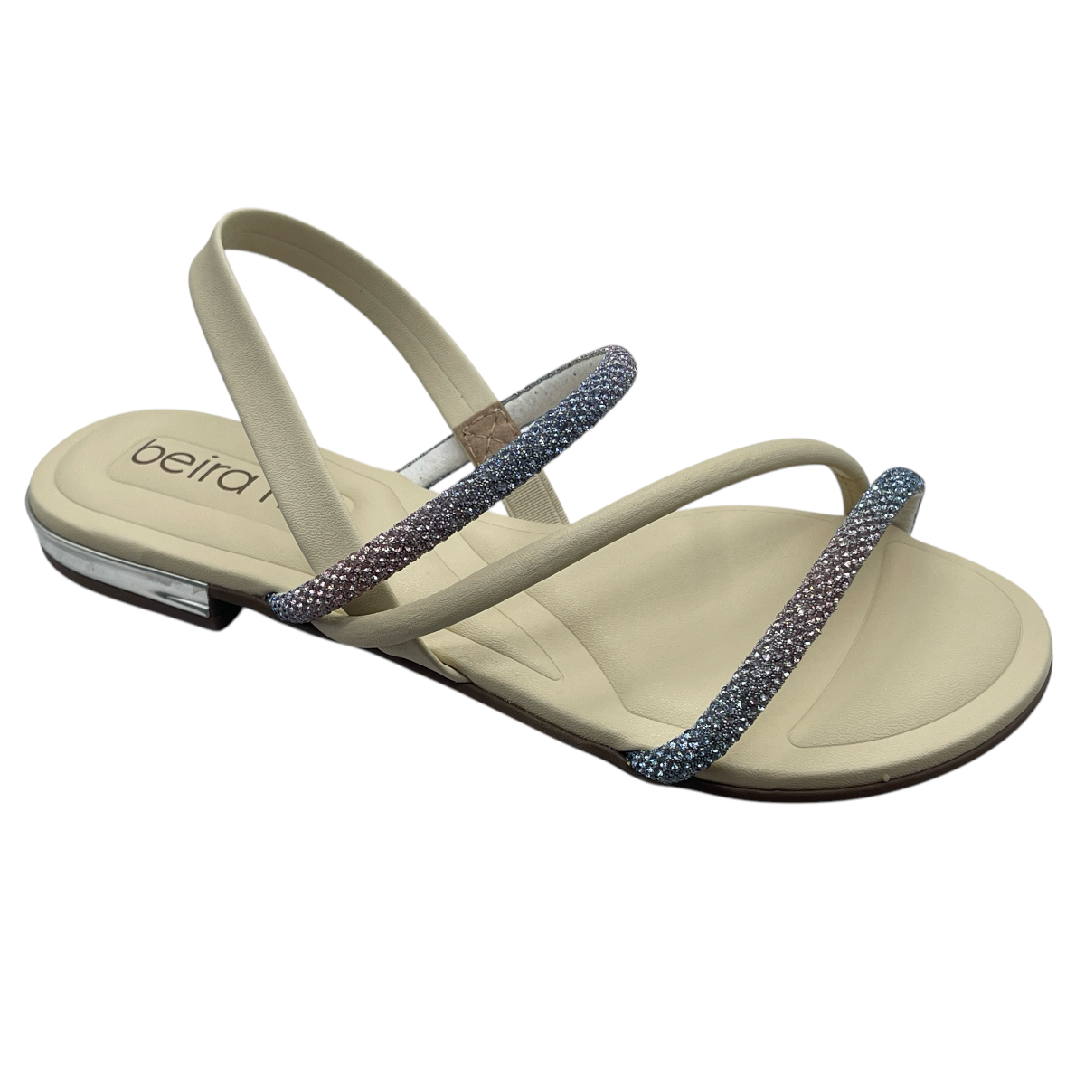 Sandália Rasteira Tiras Strass Degrade Beira Rio 8263.969