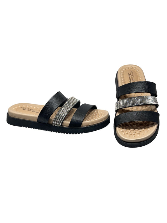 Chinelo Tamanco Slide Strass Modare Ultraconforto 7178.109