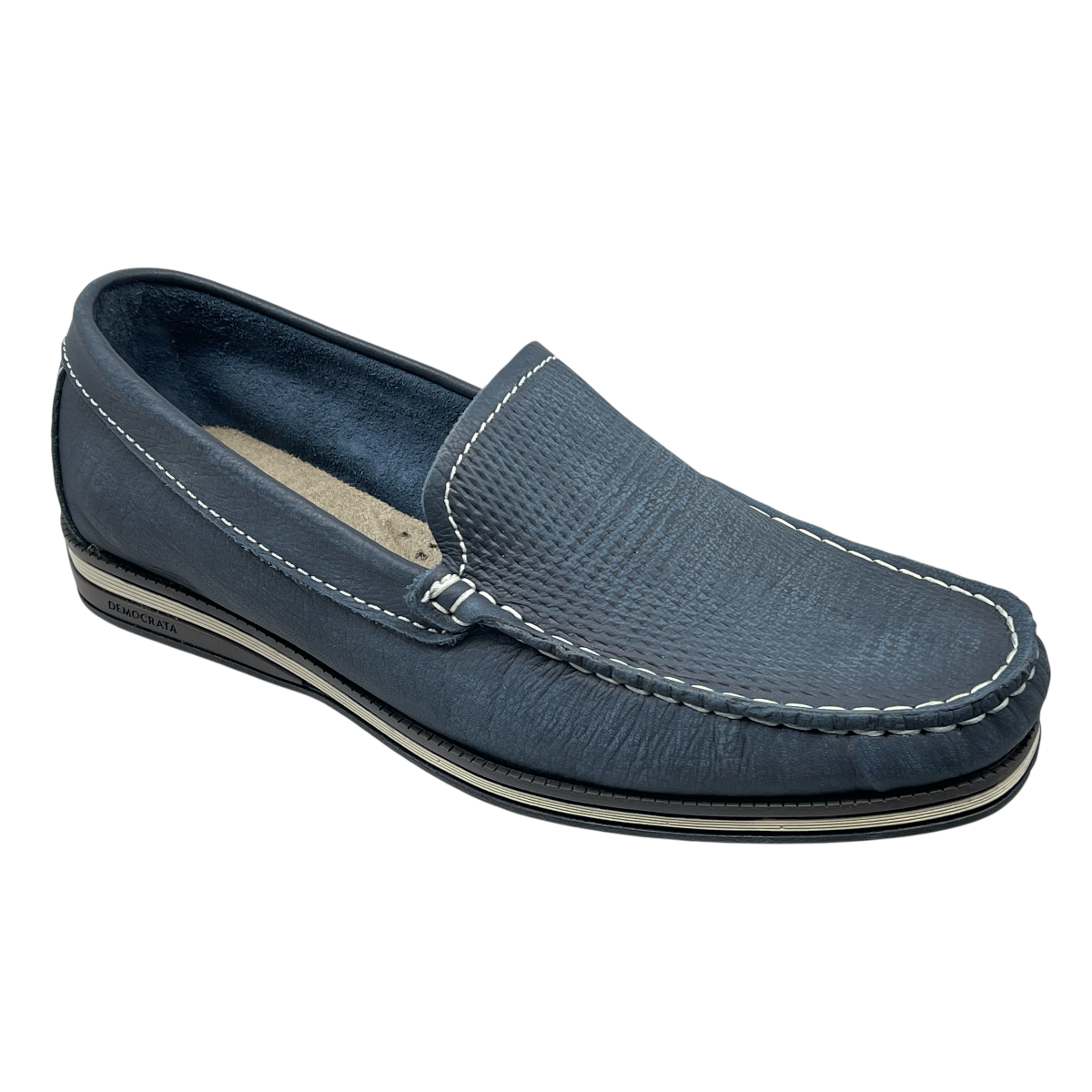 Sapato Masculino Mocassim Easy Ted Couro Democrata 135201