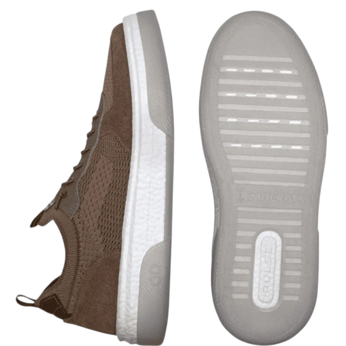 Tênis Masculino Democrata  Beat Pulse Knit Bege 623102-002