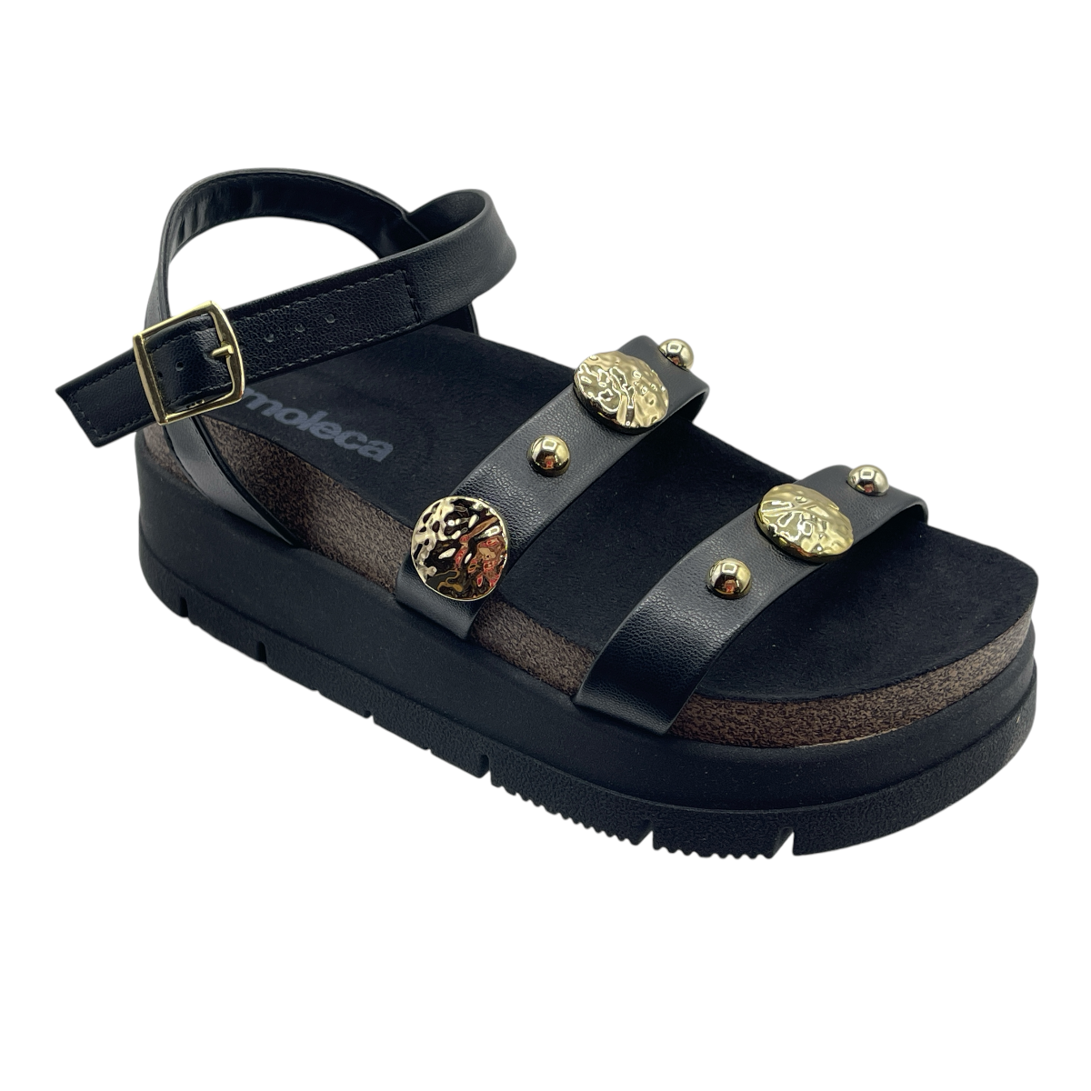 Sandália Feminina Plataforma Flatform Conforto Moleca 5513.104