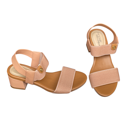 Sandália Elástico Canelado Salto Quadrado Modare Ultraconforto 7187.100