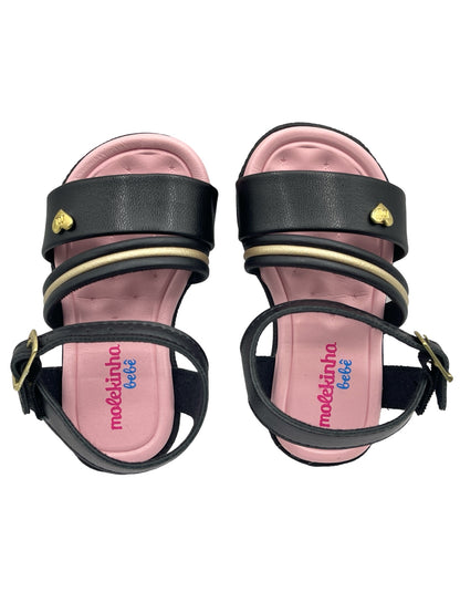 Sandália Papete Infantil Casual Napa Turim Molekinha 2121.146