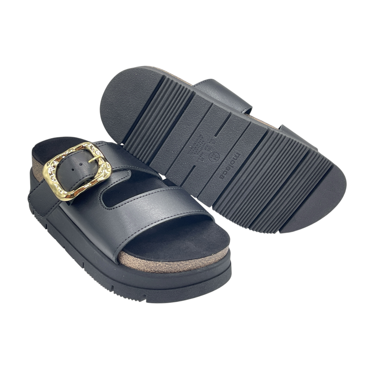 Sandália Tamanco Slide Flatfom Tratorada Moleca 5513.103