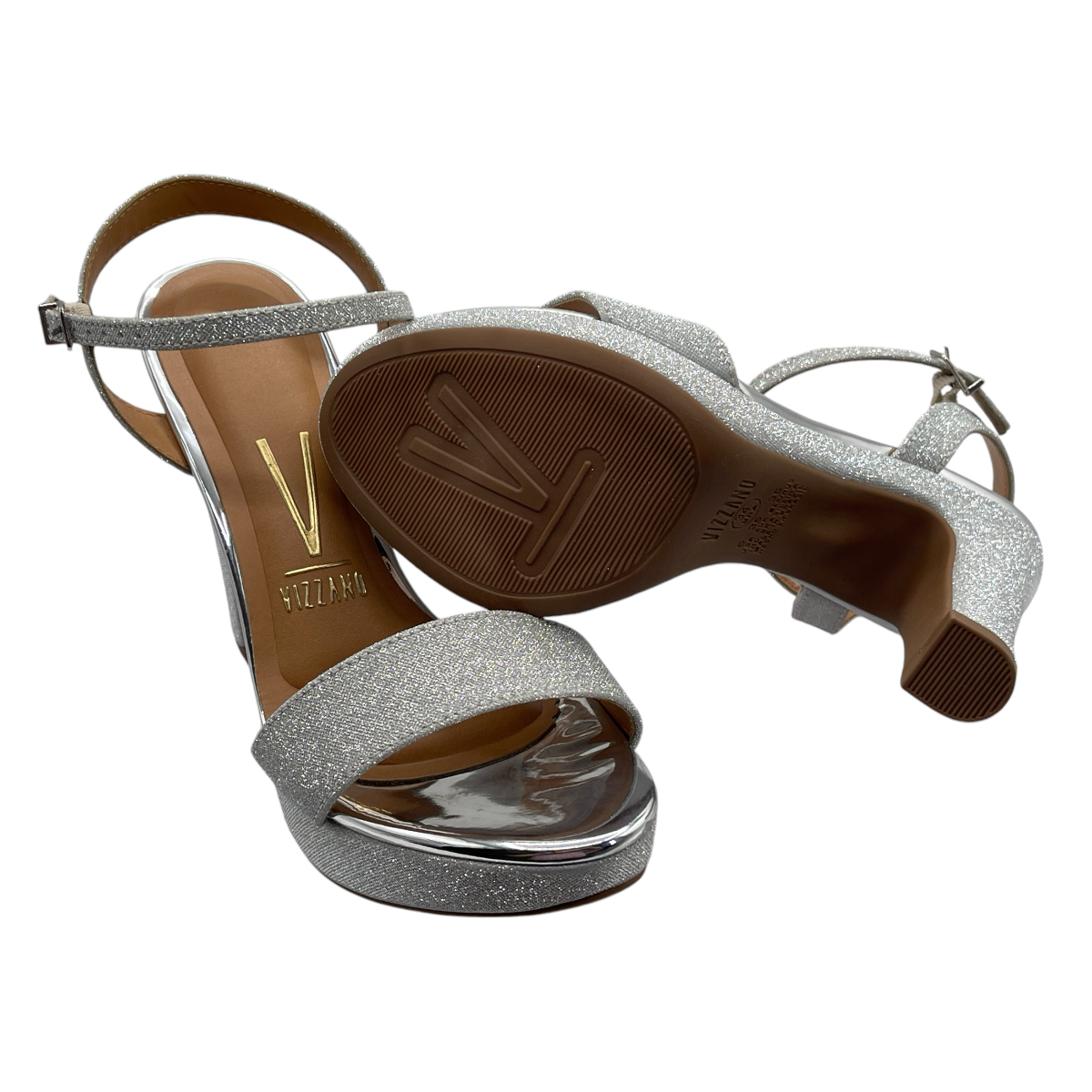 Sandália Feminina Salto Alto Glitter Vizzano 6292.200