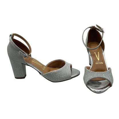 Sandália Feminina Salto Alto Grosso Glitter Vizzano 6262.406