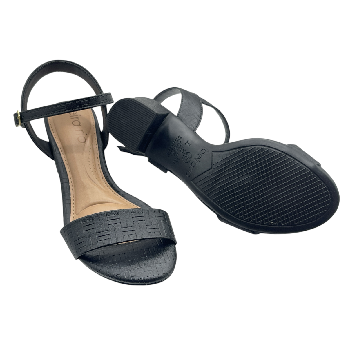 Sandália Feminina Casual Salto Bloco Napa Beira Rio 8246.1176