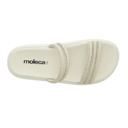 Chinelo Feminino  Moleca Brilho Casual 5469.135