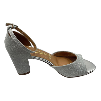 Sandália Feminina Salto Alto Grosso Glitter Vizzano 6262.406