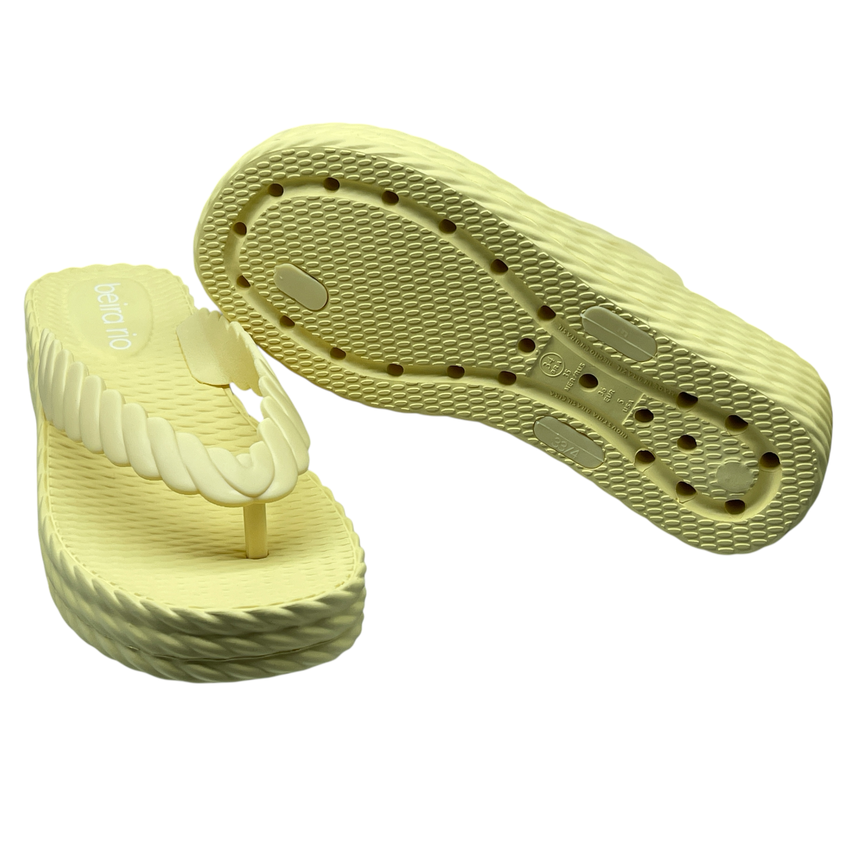 Chinelo Tamanco Casual Anabela Confortavel Beira Rio 8561.100