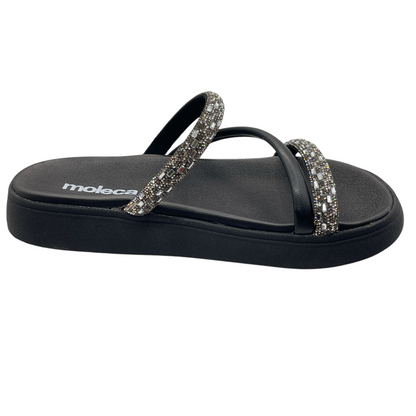 Chinelo Slide Tira Pronta Italia Strass Moleca 5469.121.28486
