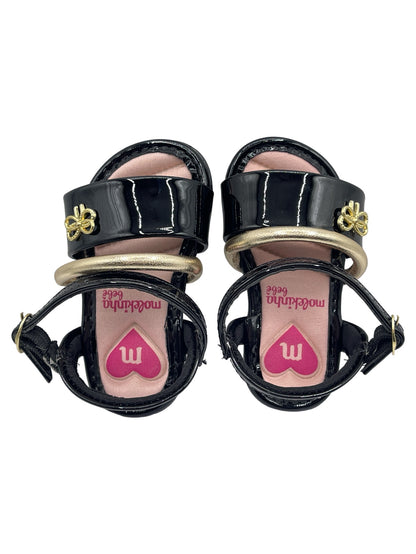 Sandália Infantil Papete Verniz Metalizado Molekinha 2112.671