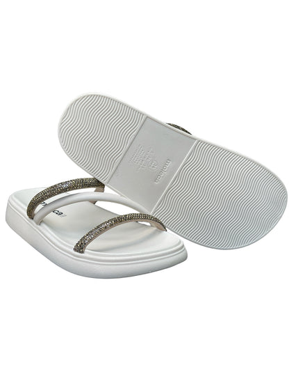 Sandália Rasteira Tira Pronta Veneza Strass Moleca 5469.121.28041