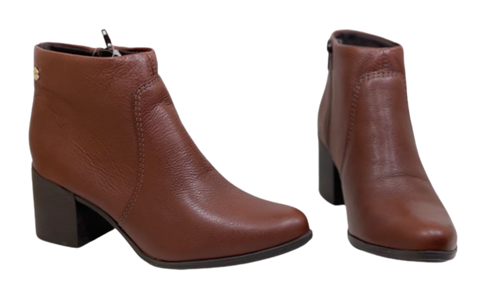 Bota Cano Curto Feminina Couro Bottero 314721