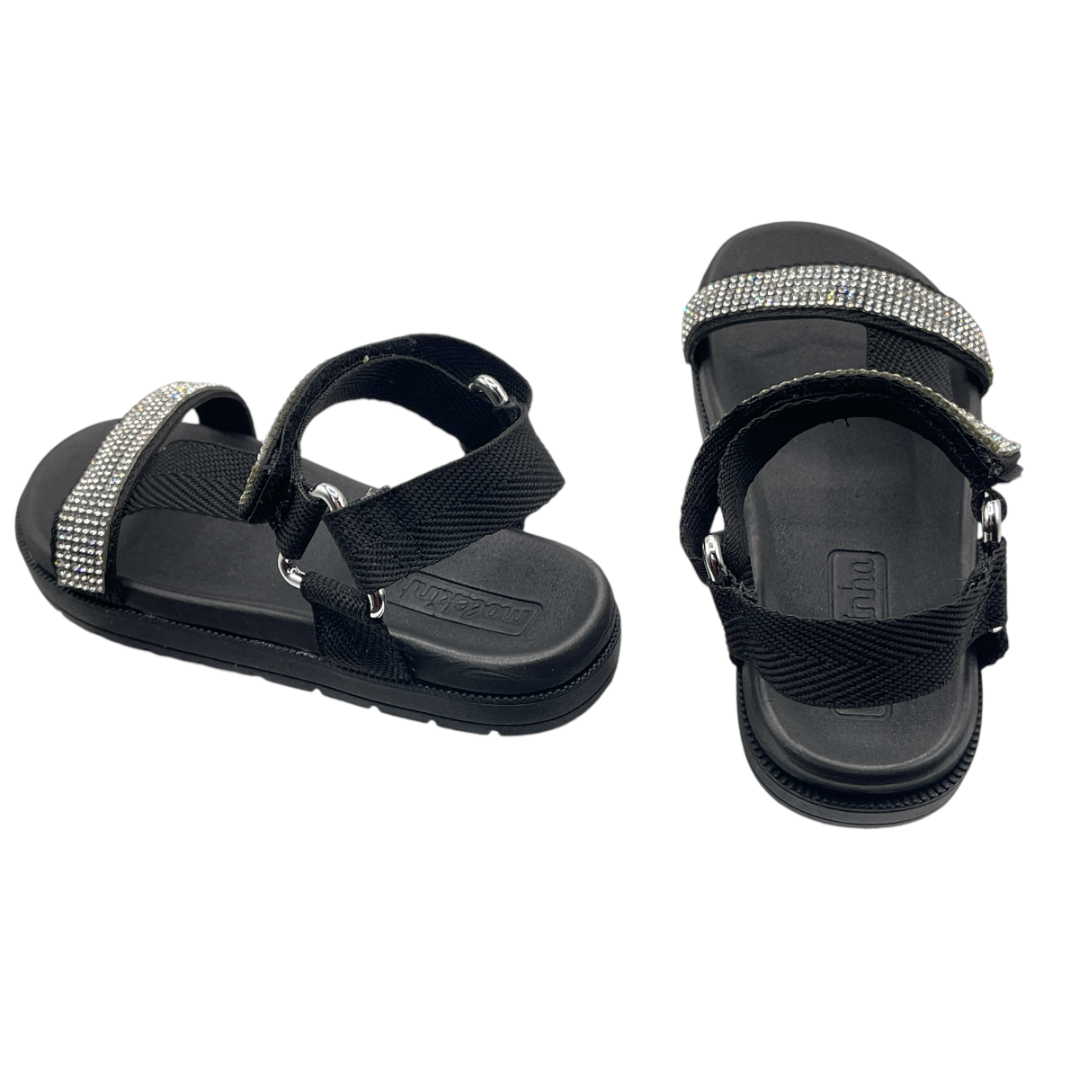 Sandália Papete Infantil Strass Gorgurão Molekinha 2352.106