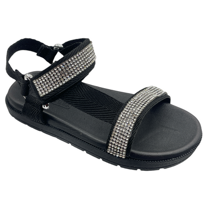 Sandália Papete Infantil Strass Gorgurão Molekinha 2352.106