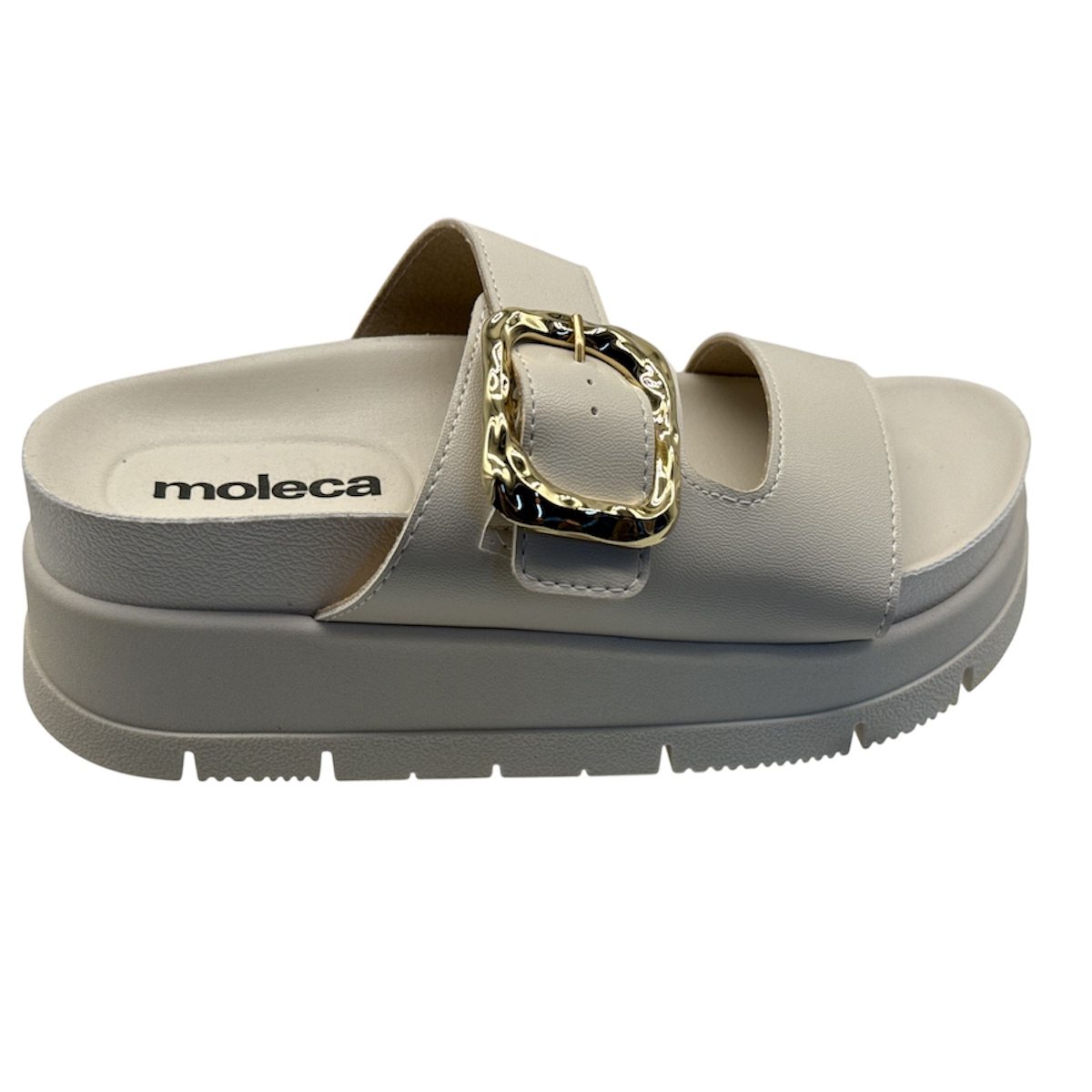 Sandália Tamanco Slide Flatfom Tratorada Moleca 5513.103