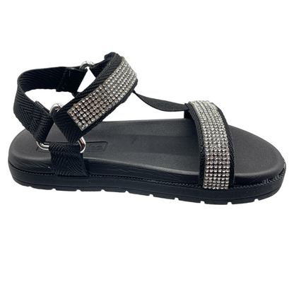 Sandália Papete Infantil Strass Gorgurão Molekinha 2352.106