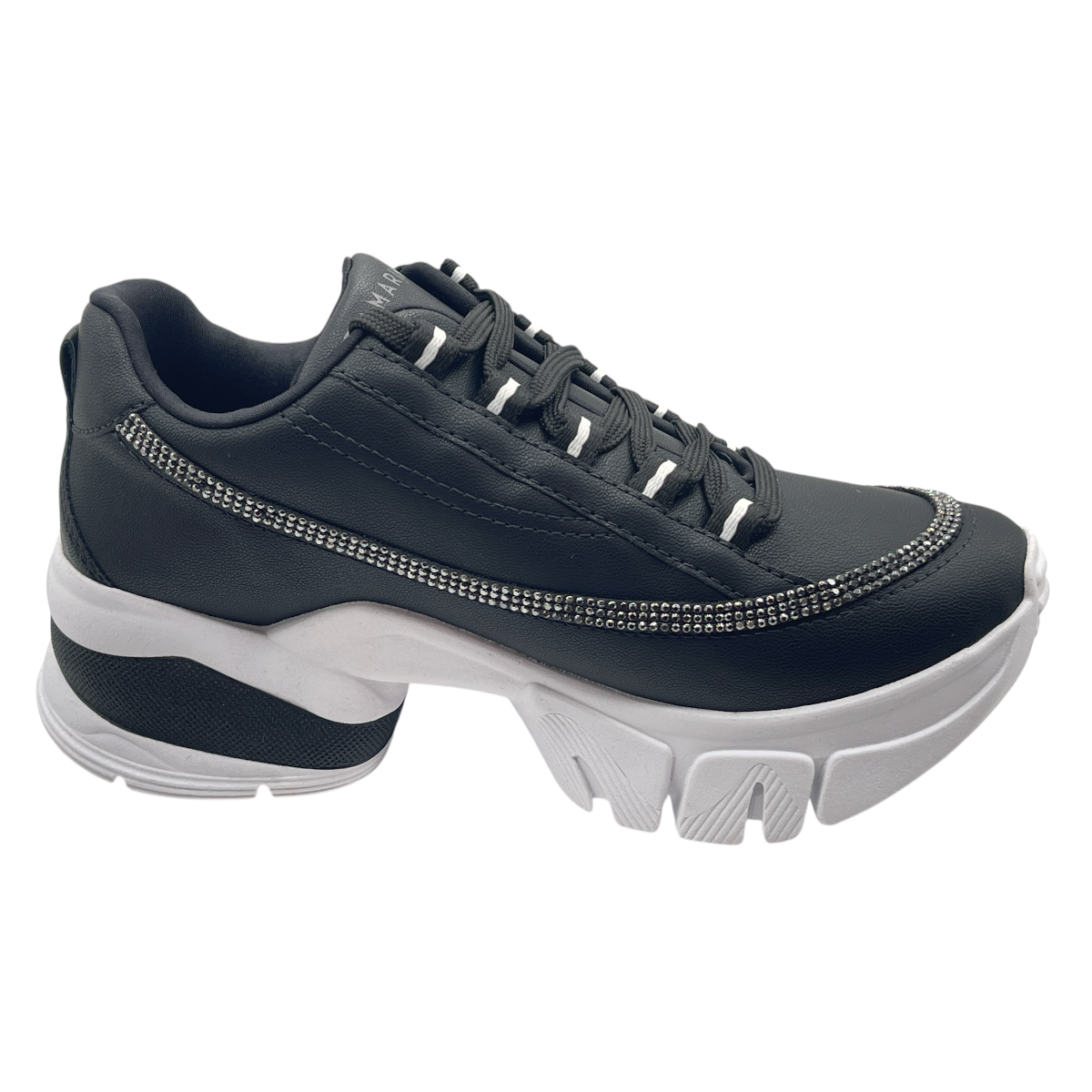 Tênis Feminino Chunky Plataforma Strass Ramarim 24-80106