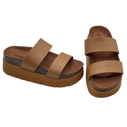Tamanco Feminino Slide Plataforma Flatform Moleca 5513.100