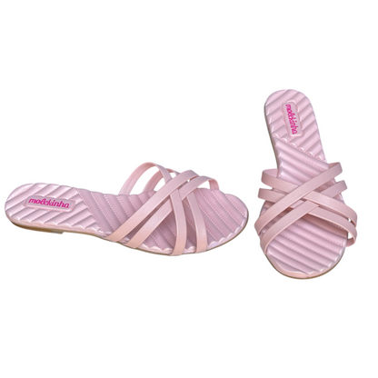 Chinelo Rasteirinha Slide Casual Tiras Molekinha 2353.104