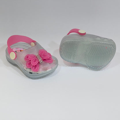 Sandália Babuche Infantil Juju Shoes-7025-17/24-rosa/glitter