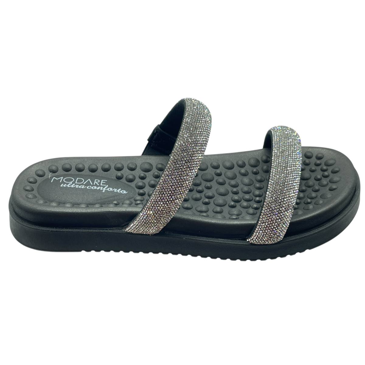 Sandália Rasteira Slide Strass Massageadores Modare 7178.116