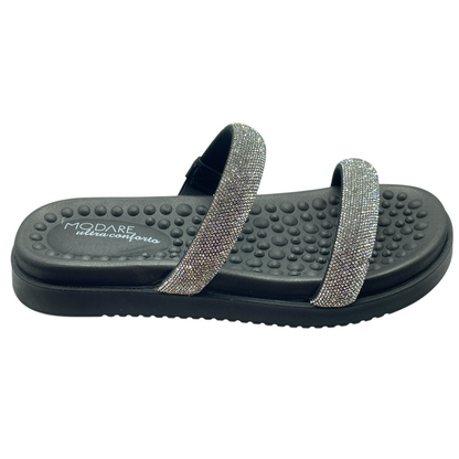 Sandália Rasteira Slide Strass Massageadores Modare 7178.116