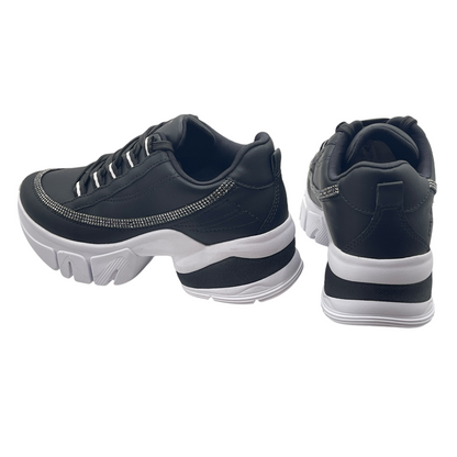 Tênis Feminino Chunky Plataforma Strass Ramarim 24-80106