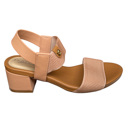 Sandália Elástico Canelado Salto Quadrado Modare Ultraconforto 7187.100