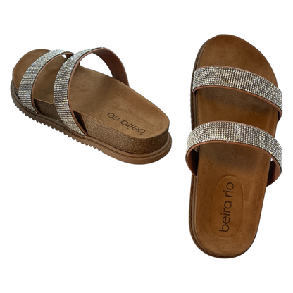 Sandália Feminina Rasteira Slide Strass Beira Rio 8523.106.27881