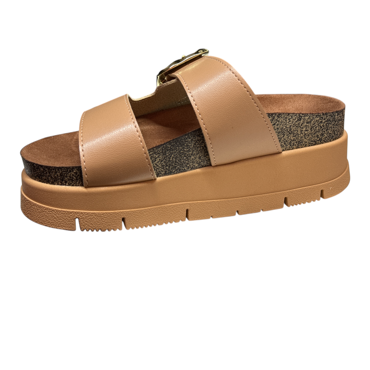 Sandália Tamanco Slide Flatfom Tratorada Moleca 5513.103