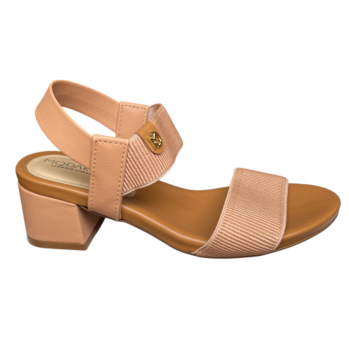 Sandália Elástico Canelado Salto Quadrado Modare Ultraconforto 7187.100