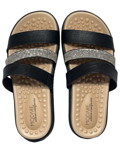 Chinelo Tamanco Slide Strass Modare Ultraconforto 7178.109