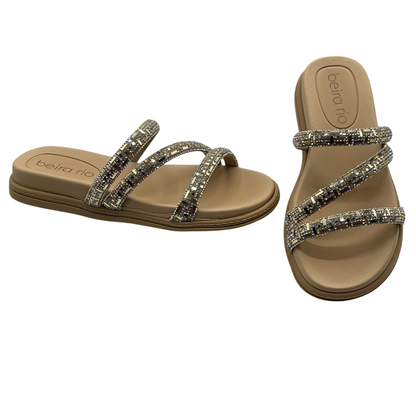 Chinelo Slide Tira Strass Verona Beira Rio 8488.108.28500