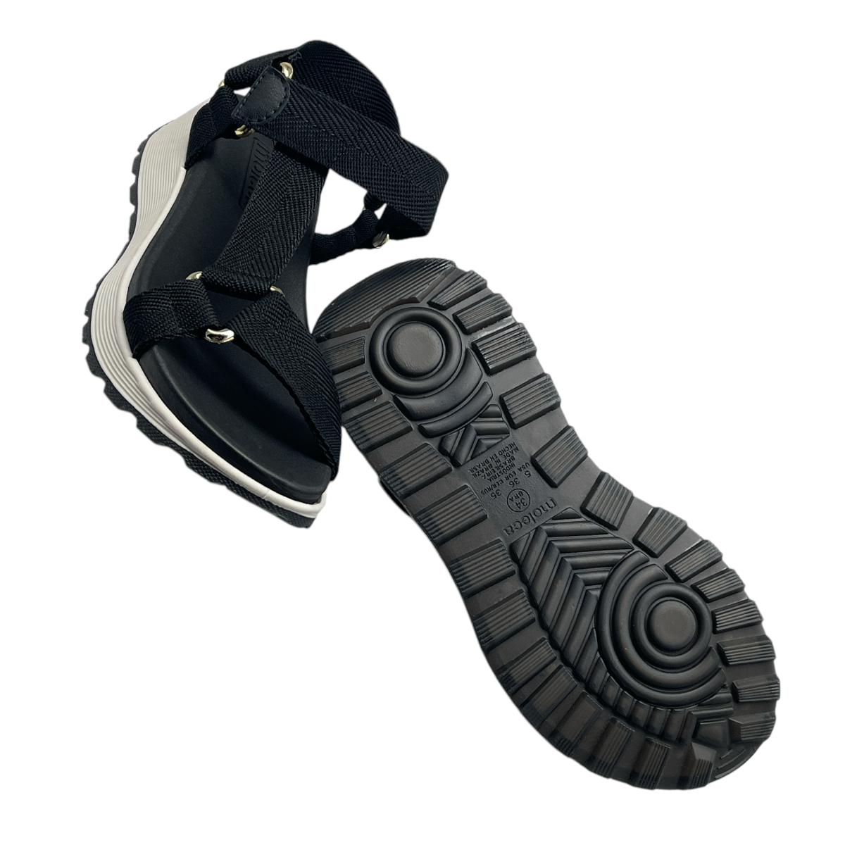 Sandália Feminina Gorgurão Plataforma Conforto Moleca 5537.102