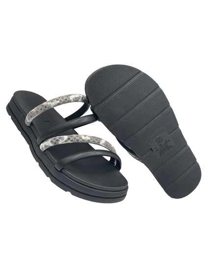 Sandália Feminina Slide Tratorada Strass Moleca 5490.110.27647