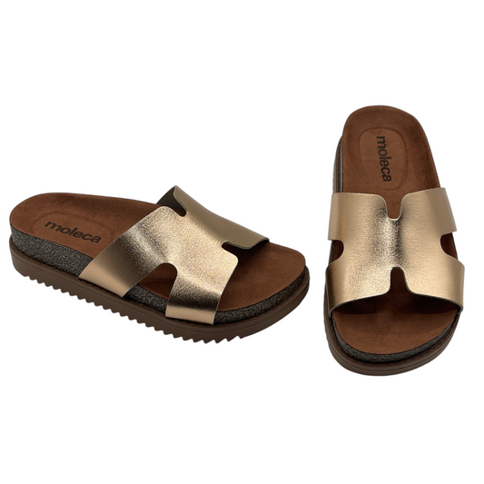 Sandália Feminina Slide Flatform Conforto Moleca 5500.100.14710