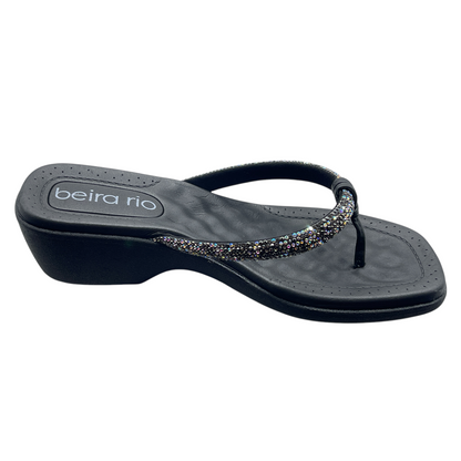 Tamanco Feminino Salto Grosso Baixo Strass Beira Rio 8527.104