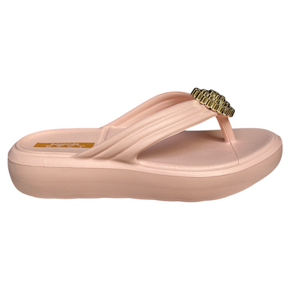 Chinelo Feminino Plataforma EVA  Alana Lux Pedras Boaonda 110