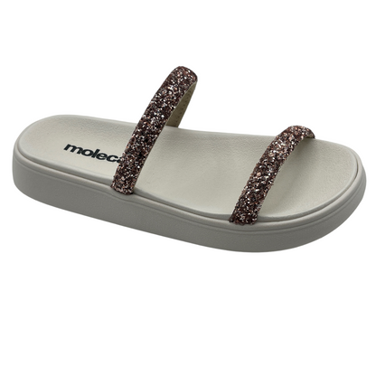 Chinelo Feminino Slide Tira Maxi Glitter Moleca 5507.100