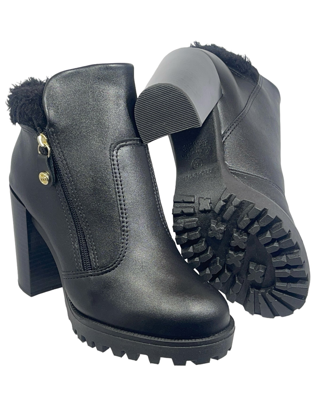 Bota Coturno Tratorada Salto Alto Cano Curto Moleca 5325.121