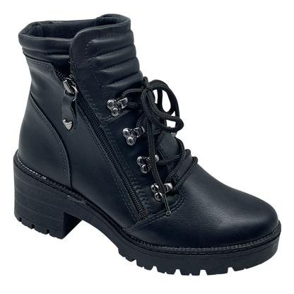 Bota Coturno Feminina Salto Grosso Tratorada Mississipi MI621A