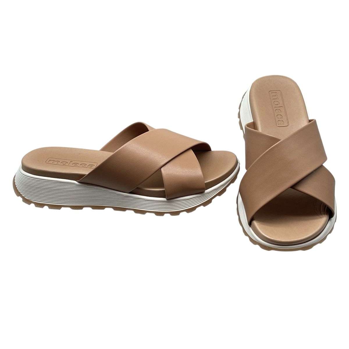 Tamanco Feminino Tiras Cruzadas Casual Tratorado Moleca 5537.100