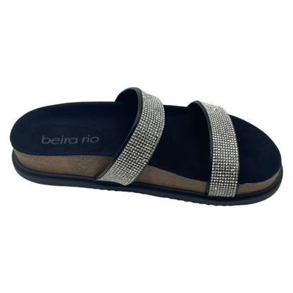 Sandália Feminina Rasteira Slide Strass Beira Rio 8523.106.27881