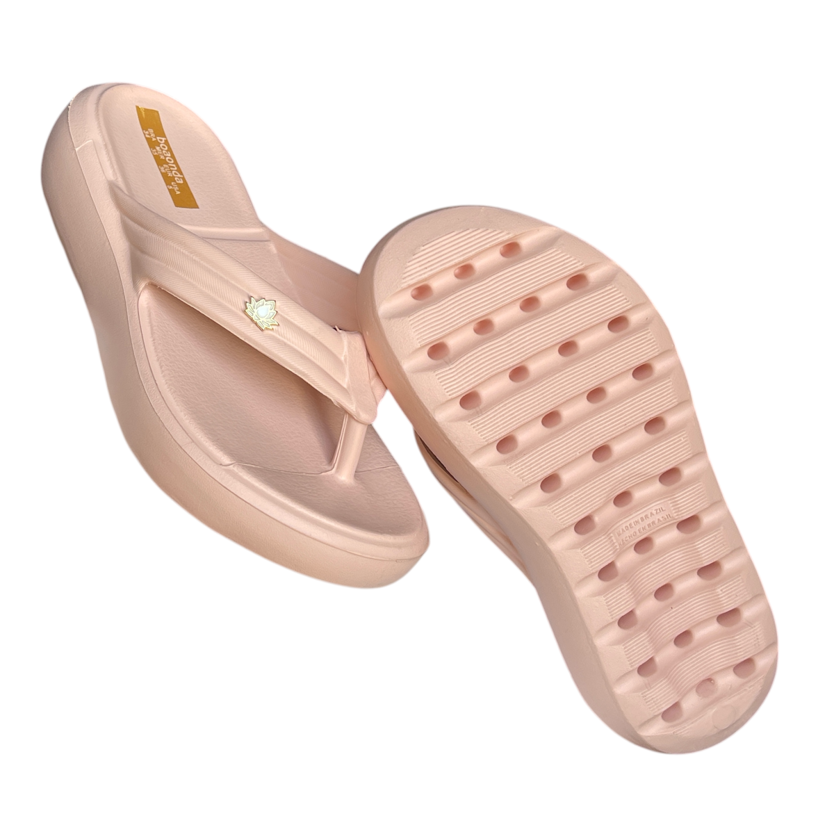 Chinelo Tamanco Feminino Plataforma EVA  Alana Shine Boaonda 102