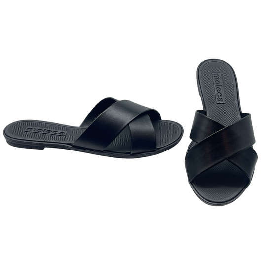 Sandália Feminina Rasteira Slide Tiras Cruzadas Moleca 5532.100