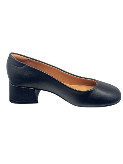 Sapato Feminino Mocassim Salto Quadrado Pelica Vizzano 1426.100