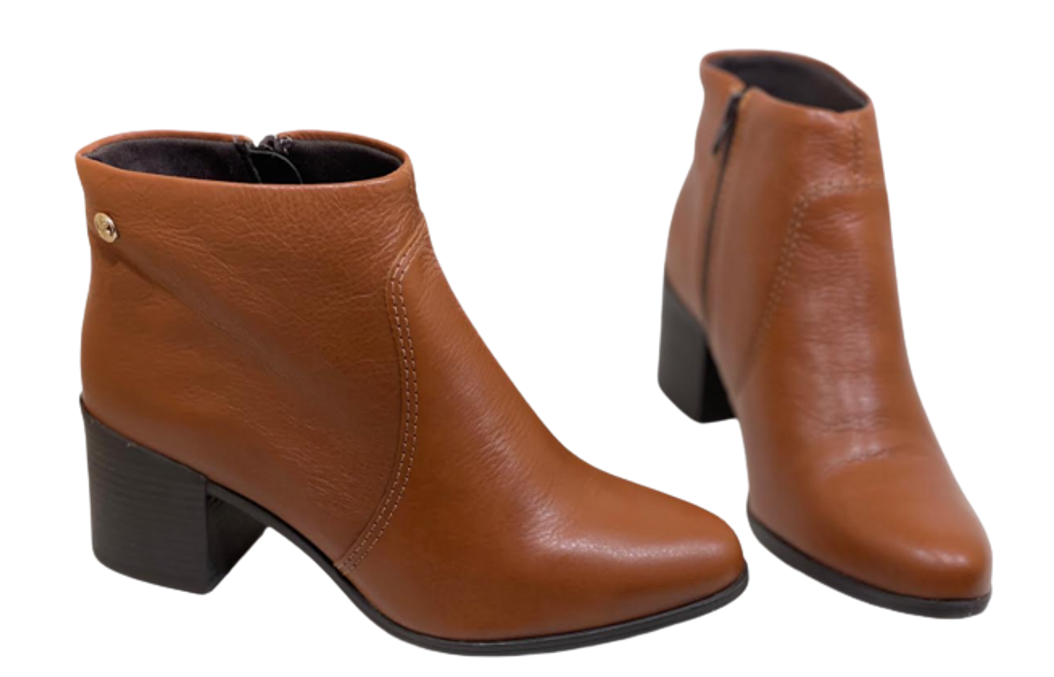 Bota Cano Curto Feminina Couro Bottero 314721