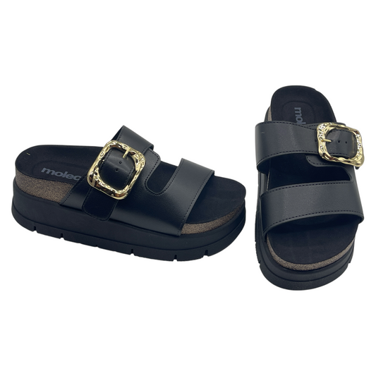 Sandália Tamanco Slide Flatfom Tratorada Moleca 5513.103